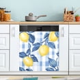 thumbnail image 1 of Yayeee Magnetic Dishwasher Cover for The Front Decoration Home Kitchen Machine Sticker Protector, Light Blue Lemon, 1 of 6