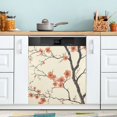 thumbnail image 1 of Yayeee Magnetic Dishwasher Cover for The Front Decoration Home Kitchen Machine Sticker Protector, Light Red Flowers, 1 of 6