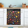 thumbnail image 1 of Yayeee Magnetic Dishwasher Cover for The Front Decoration Home Kitchen Machine Sticker Protector, Moon Pattern, 1 of 6