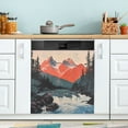 thumbnail image 1 of Yayeee Magnetic Dishwasher Cover for The Front Decoration Home Kitchen Machine Sticker Protector, Mountains at Dawn, 1 of 6