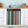 thumbnail image 1 of Yayeee Magnetic Dishwasher Cover for The Front Decoration Home Kitchen Machine Sticker Protector, Navy Blue Stripes, 1 of 6