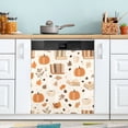 thumbnail image 1 of Yayeee Magnetic Dishwasher Cover for The Front Decoration Home Kitchen Machine Sticker Protector, Orange Fall Pumpkin, 1 of 6