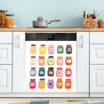 thumbnail image 1 of Yayeee Magnetic Dishwasher Cover for The Front Decoration Home Kitchen Machine Sticker Protector, Orange Jar, 1 of 6
