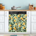 thumbnail image 1 of Yayeee Magnetic Dishwasher Cover for The Front Decoration Home Kitchen Machine Sticker Protector, Orange Tree, 1 of 6