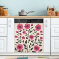 thumbnail image 1 of Yayeee Magnetic Dishwasher Cover for The Front Decoration Home Kitchen Machine Sticker Protector, Pink Flowers, 1 of 6