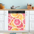 thumbnail image 1 of Yayeee Magnetic Dishwasher Cover for The Front Decoration Home Kitchen Machine Sticker Protector, Pink Grapefruit Slices, 1 of 6
