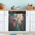 thumbnail image 1 of Yayeee Magnetic Dishwasher Cover for The Front Decoration Home Kitchen Machine Sticker Protector, Psychedelic Forest, 1 of 6