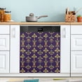 thumbnail image 1 of Yayeee Magnetic Dishwasher Cover for The Front Decoration Home Kitchen Machine Sticker Protector, Purple Flowers Pattern, 1 of 6