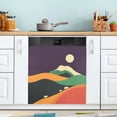thumbnail image 1 of Yayeee Magnetic Dishwasher Cover for The Front Decoration Home Kitchen Machine Sticker Protector, Purple Mountain, 1 of 6
