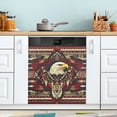 thumbnail image 1 of Yayeee Magnetic Dishwasher Cover for The Front Decoration Home Kitchen Machine Sticker Protector, Red Abstract Eagle, 1 of 6
