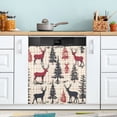 thumbnail image 1 of Yayeee Magnetic Dishwasher Cover for The Front Decoration Home Kitchen Machine Sticker Protector, Red Deer, 1 of 6