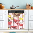 thumbnail image 1 of Yayeee Magnetic Dishwasher Cover for The Front Decoration Home Kitchen Machine Sticker Protector, Red Lobster, 1 of 6