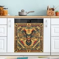 thumbnail image 1 of Yayeee Magnetic Dishwasher Cover for The Front Decoration Home Kitchen Machine Sticker Protector, Retro Abstract Eagle, 1 of 6