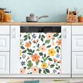 thumbnail image 1 of Yayeee Magnetic Dishwasher Cover for The Front Decoration Home Kitchen Machine Sticker Protector, Retro Colorful Flowers, 1 of 6
