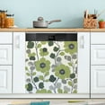 thumbnail image 1 of Yayeee Magnetic Dishwasher Cover for The Front Decoration Home Kitchen Machine Sticker Protector, Retro Flower Print, 1 of 6