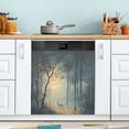 thumbnail image 1 of Yayeee Magnetic Dishwasher Cover for The Front Decoration Home Kitchen Machine Sticker Protector, Retro Forest, 1 of 6