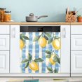 thumbnail image 1 of Yayeee Magnetic Dishwasher Cover for The Front Decoration Home Kitchen Machine Sticker Protector, Retro Lemon Leaves, 1 of 6
