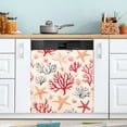 thumbnail image 1 of Yayeee Magnetic Dishwasher Cover for The Front Decoration Home Kitchen Machine Sticker Protector, Retro Starfish, 1 of 6
