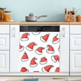 thumbnail image 1 of Yayeee Magnetic Dishwasher Cover for The Front Decoration Home Kitchen Machine Sticker Protector, Santa Hats Pattern, 1 of 6