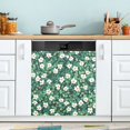 thumbnail image 1 of Yayeee Magnetic Dishwasher Cover for The Front Decoration Home Kitchen Machine Sticker Protector, Small White Flowers, 1 of 6