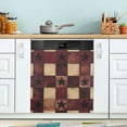 thumbnail image 1 of Yayeee Magnetic Dishwasher Cover for The Front Decoration Home Kitchen Machine Sticker Protector, Star Spangled Squares, 1 of 6