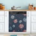 thumbnail image 1 of Yayeee Magnetic Dishwasher Cover for The Front Decoration Home Kitchen Machine Sticker Protector, Starry Fireworks Pattern, 1 of 6