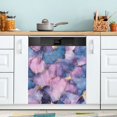 thumbnail image 1 of Yayeee Magnetic Dishwasher Cover for The Front Decoration Home Kitchen Machine Sticker Protector, Watercolor Pink Marble Pattern, 1 of 6