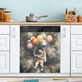 thumbnail image 1 of Yayeee Magnetic Dishwasher Cover for The Front Decoration Home Kitchen Machine Sticker Protector, Watercolor Space, 1 of 6