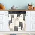 thumbnail image 1 of Yayeee Magnetic Dishwasher Cover for The Front Decoration Home Kitchen Machine Sticker Protector, White Cute Cats, 1 of 6