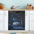 thumbnail image 1 of Yayeee Magnetic Dishwasher Cover for The Front Decoration Home Kitchen Machine Sticker Protector, Window Earth, 1 of 6