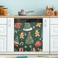 thumbnail image 1 of Yayeee Magnetic Dishwasher Cover for The Front Decoration Home Kitchen Machine Sticker Protector, Yellow Christmas Gingerbread, 1 of 6