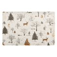 thumbnail image 1 of Yayeee Doormat for Inside 20"x32" Absorbent Low-Profile Washable Non-Slip Rubber Backed Entryway Rug, Beige Christmas Forest, 1 of 8