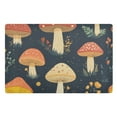 thumbnail image 1 of Yayeee Doormat for Inside 20"x32" Absorbent Low-Profile Washable Non-Slip Rubber Backed Entryway Rug, Black Mushroom Pattern, 1 of 8