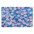 thumbnail image 1 of Yayeee Doormat for Inside 20"x32" Absorbent Low-Profile Washable Non-Slip Rubber Backed Entryway Rug, Blue Daisy, 1 of 8