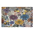 thumbnail image 1 of Yayeee Doormat for Inside 20"x32" Absorbent Low-Profile Washable Non-Slip Rubber Backed Entryway Rug, Blue Flowers, 1 of 8