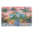 thumbnail image 1 of Yayeee Doormat for Inside 20"x32" Absorbent Low-Profile Washable Non-Slip Rubber Backed Entryway Rug, Blue Flowers, 1 of 8