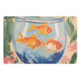 thumbnail image 1 of Yayeee Doormat for Inside 20"x32" Absorbent Low-Profile Washable Non-Slip Rubber Backed Entryway Rug, Blue Goldfish Bowl, 1 of 8
