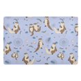 thumbnail image 1 of Yayeee Doormat for Inside 20"x32" Absorbent Low-Profile Washable Non-Slip Rubber Backed Entryway Rug, Cartoon Otters Pattern, 1 of 8