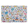 thumbnail image 1 of Yayeee Doormat for Inside 20"x32" Absorbent Low-Profile Washable Non-Slip Rubber Backed Entryway Rug, Doodle Pattern, 1 of 8