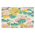 thumbnail image 1 of Yayeee Doormat for Inside 20"x32" Absorbent Low-Profile Washable Non-Slip Rubber Backed Entryway Rug, Floral Wave, 1 of 8