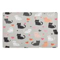 thumbnail image 1 of Yayeee Doormat for Inside 20"x32" Absorbent Low-Profile Washable Non-Slip Rubber Backed Entryway Rug, Gray Cartoon Pattern, 1 of 8