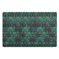 thumbnail image 1 of Yayeee Doormat for Inside 20"x32" Absorbent Low-Profile Washable Non-Slip Rubber Backed Entryway Rug, Green Art Abstract Pattern, 1 of 7