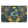 thumbnail image 1 of Yayeee Doormat for Inside 20"x32" Absorbent Low-Profile Washable Non-Slip Rubber Backed Entryway Rug, Green Celestial Serpent, 1 of 8