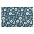 thumbnail image 1 of Yayeee Doormat for Inside 20"x32" Absorbent Low-Profile Washable Non-Slip Rubber Backed Entryway Rug, Green Daisy Pattern, 1 of 8