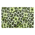 thumbnail image 1 of Yayeee Doormat for Inside 20"x32" Absorbent Low-Profile Washable Non-Slip Rubber Backed Entryway Rug, Green Floral Leopard Pattern, 1 of 8