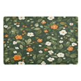 thumbnail image 1 of Yayeee Doormat for Inside 20"x32" Absorbent Low-Profile Washable Non-Slip Rubber Backed Entryway Rug, Green Flowers Pattern, 1 of 8