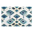thumbnail image 1 of Yayeee Doormat for Inside 20"x32" Absorbent Low-Profile Washable Non-Slip Rubber Backed Entryway Rug, Green Geometric Pattern, 1 of 8