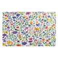 thumbnail image 1 of Yayeee Doormat for Inside 20"x32" Absorbent Low-Profile Washable Non-Slip Rubber Backed Entryway Rug, Green Wildflower Pattern, 1 of 8