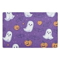 thumbnail image 1 of Yayeee Doormat for Inside 20"x32" Absorbent Low-Profile Washable Non-Slip Rubber Backed Entryway Rug, Halloween Purple Ghosts, 1 of 8