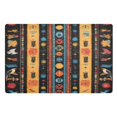 thumbnail image 1 of Yayeee Doormat for Inside 20"x32" Absorbent Low-Profile Washable Non-Slip Rubber Backed Entryway Rug, Orange Geometric, 1 of 8